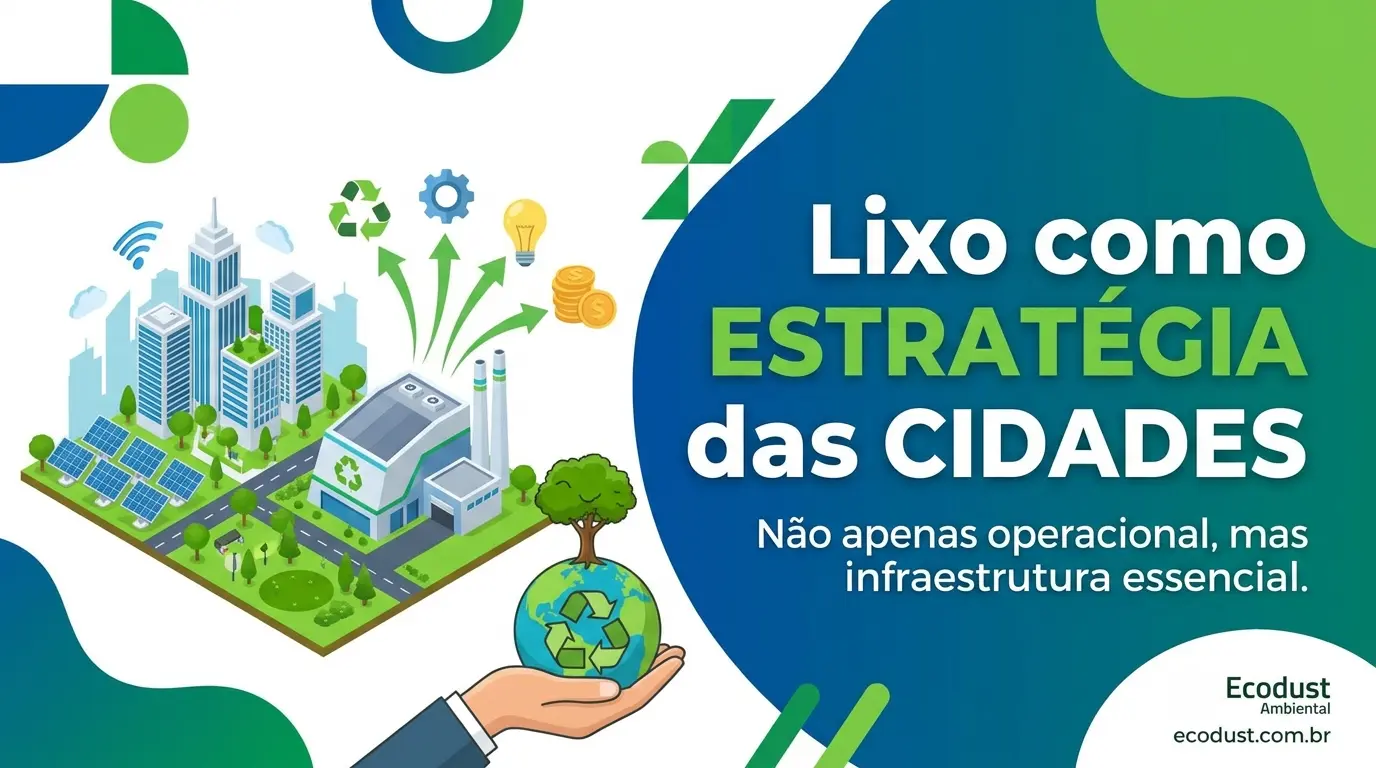Resíduos sólidos deixam de ser uma obrigação operacional e passam a integrar a infraestrutura estratégica das cidades